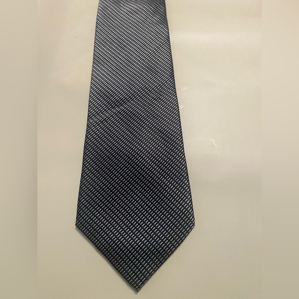 Pronto Uomo Couture Black and White Classic Tie 100% silk